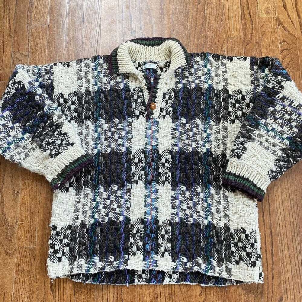 Vintage Vintage Pullover Sweater Ecuadorian Pullo… - image 10