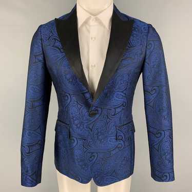 Dsquared2 Blue Black Jacquard Polyester Silk Sport