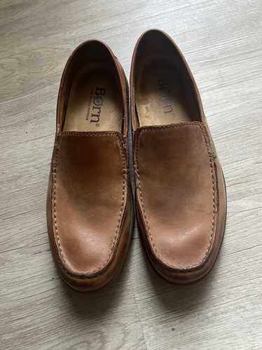 Born Brown leather slip-on