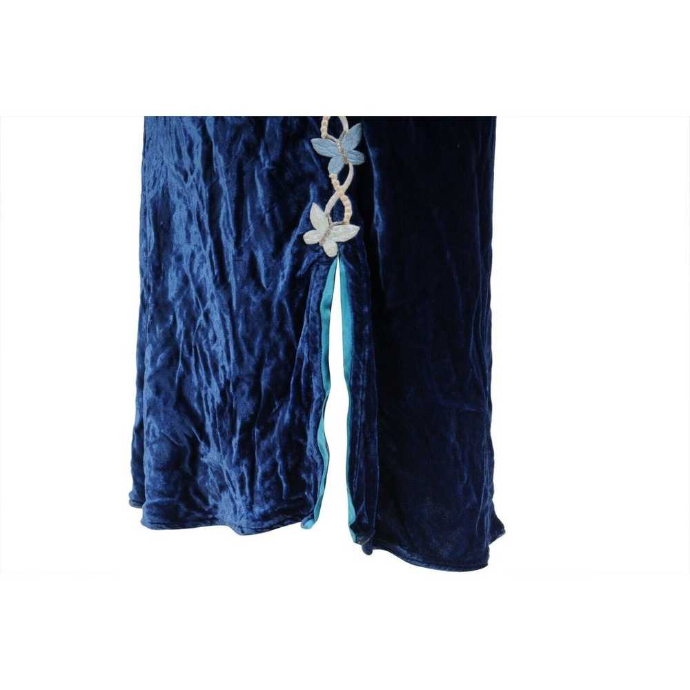 Voyage Blue Velvet Maxi Dress - image 10
