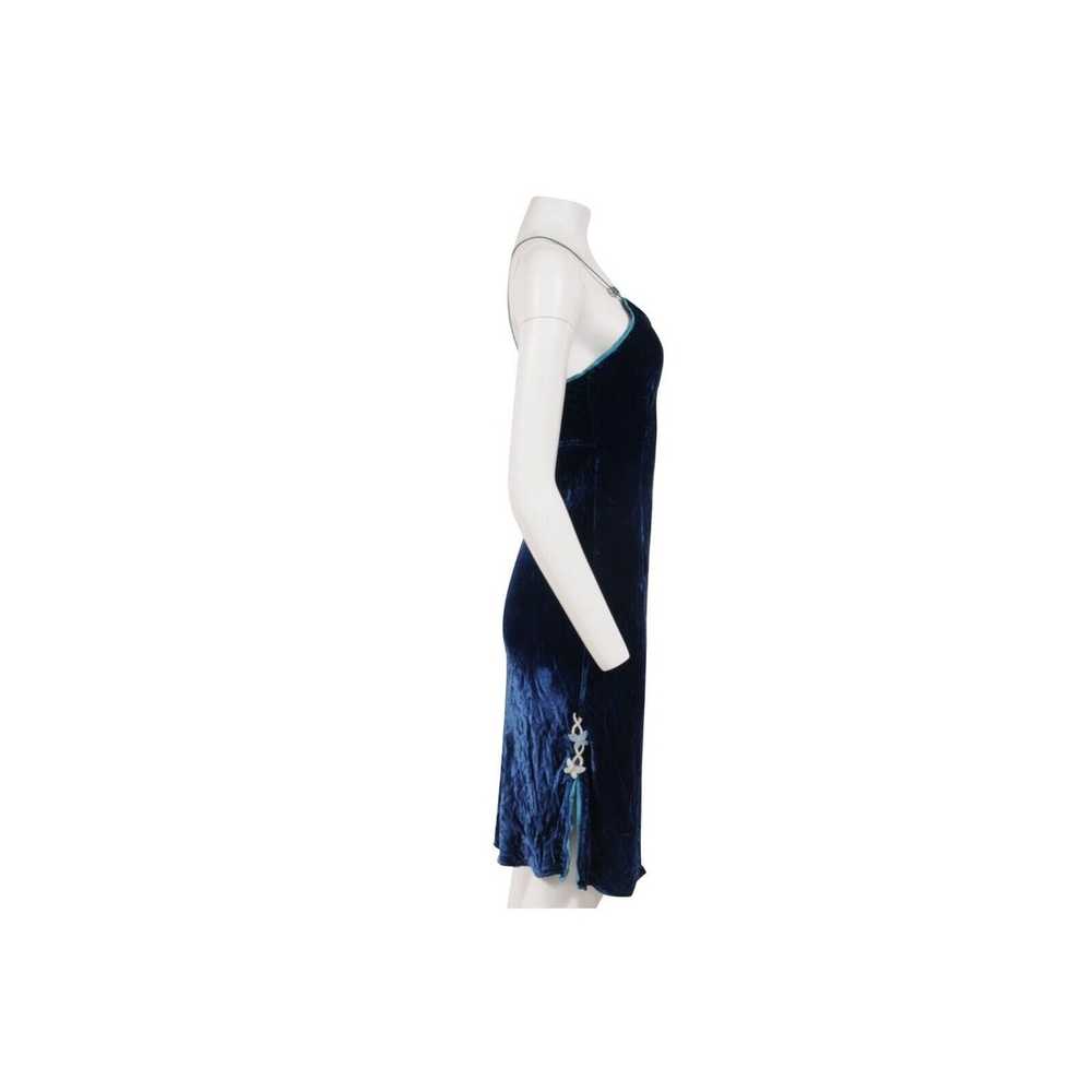 Voyage Blue Velvet Maxi Dress - image 11