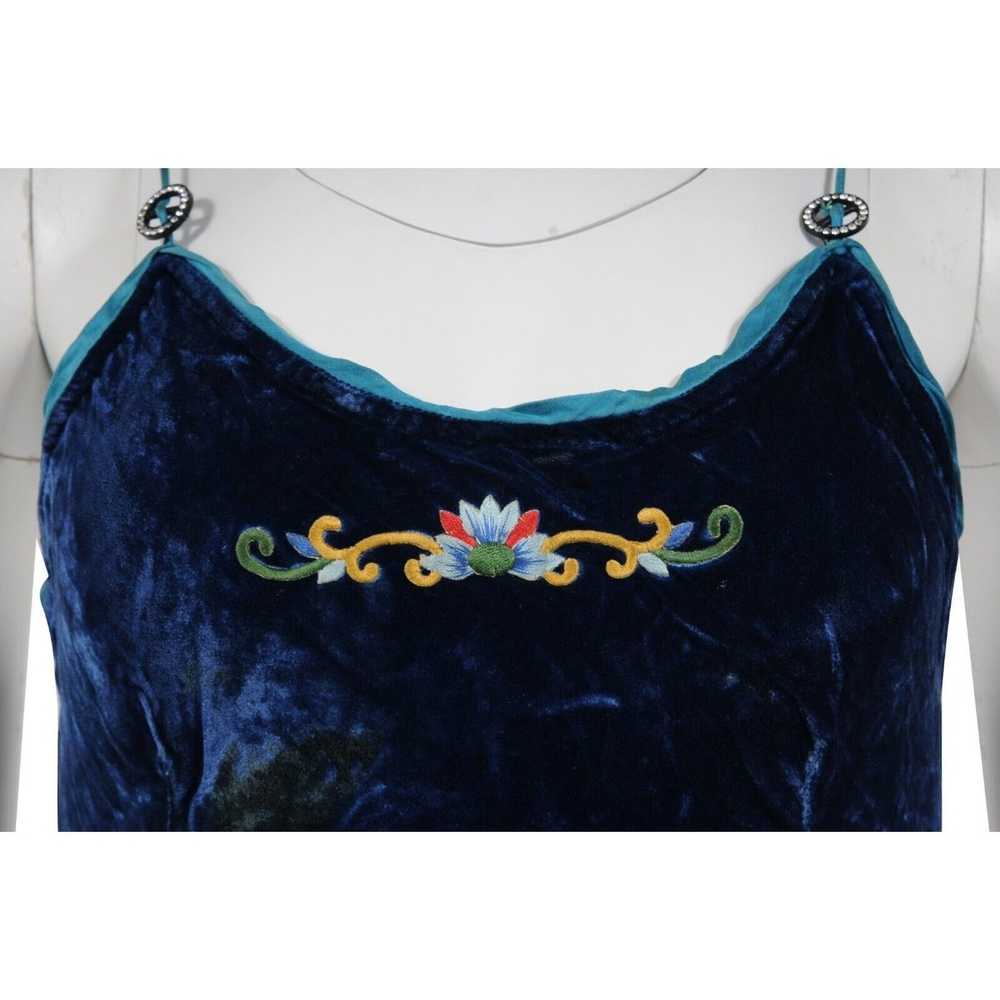 Voyage Blue Velvet Maxi Dress - image 3