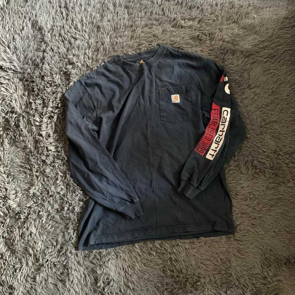 Carhartt Navy Carhartt Long Sleeve - image 1