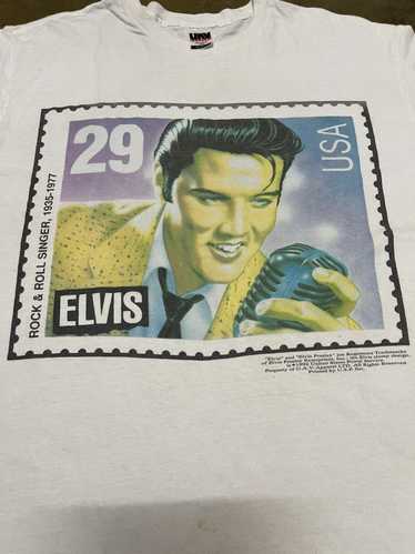 Band Tees × Vintage Vintage 1992 Elvis Presley Ro… - image 1