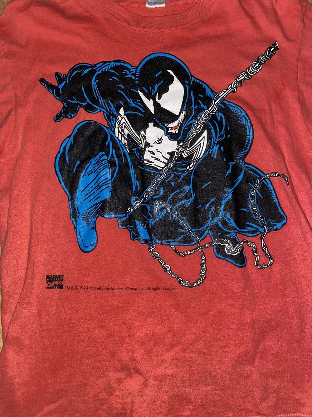 Vintage 1994 venom spiderman marvel comics shirt … - image 2