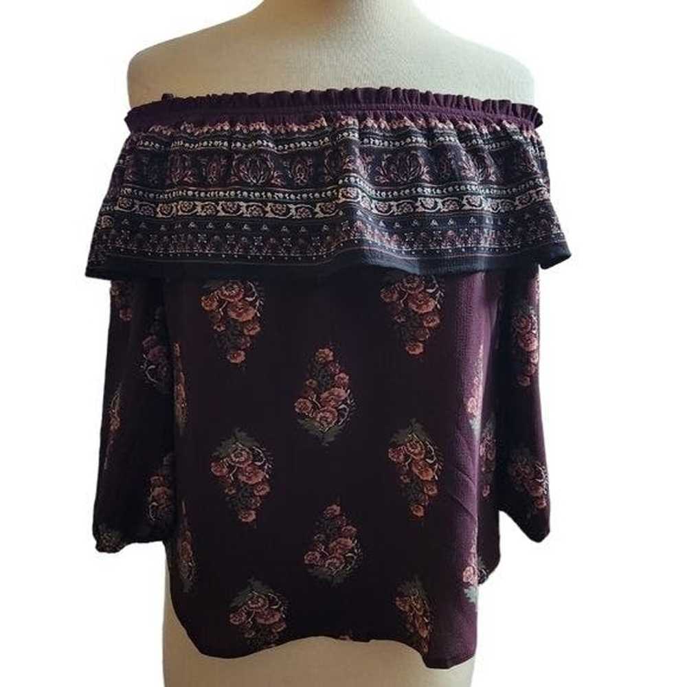 Other mine Small Off the Shoulder Flowy Boho Shirt - image 1