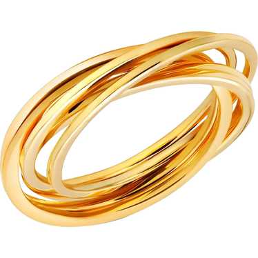 Eighteen Karat Yellow Gold 750 Purity Six Solid R… - image 1