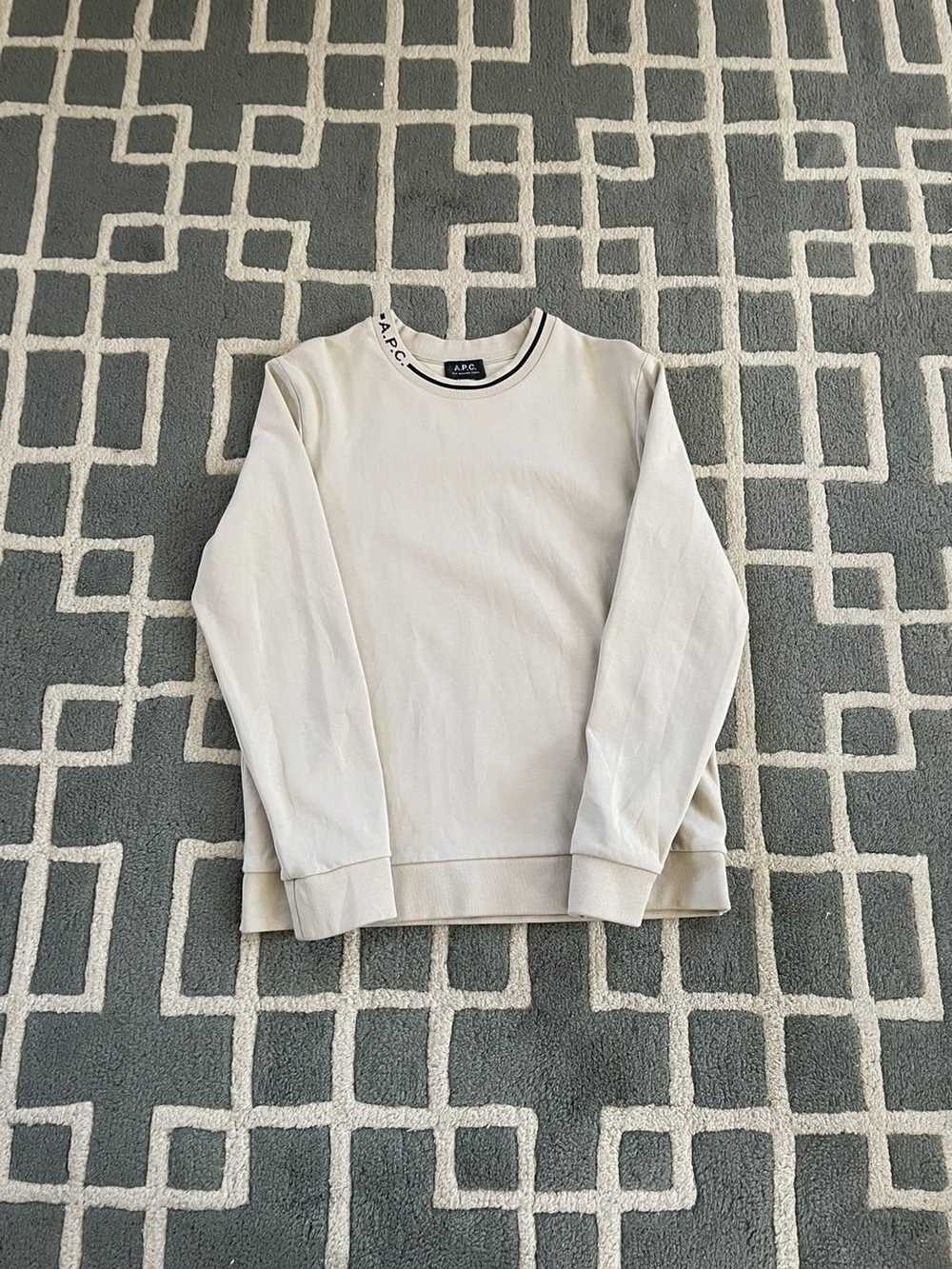 A.P.C. APC Cream Sweatshirt - image 1