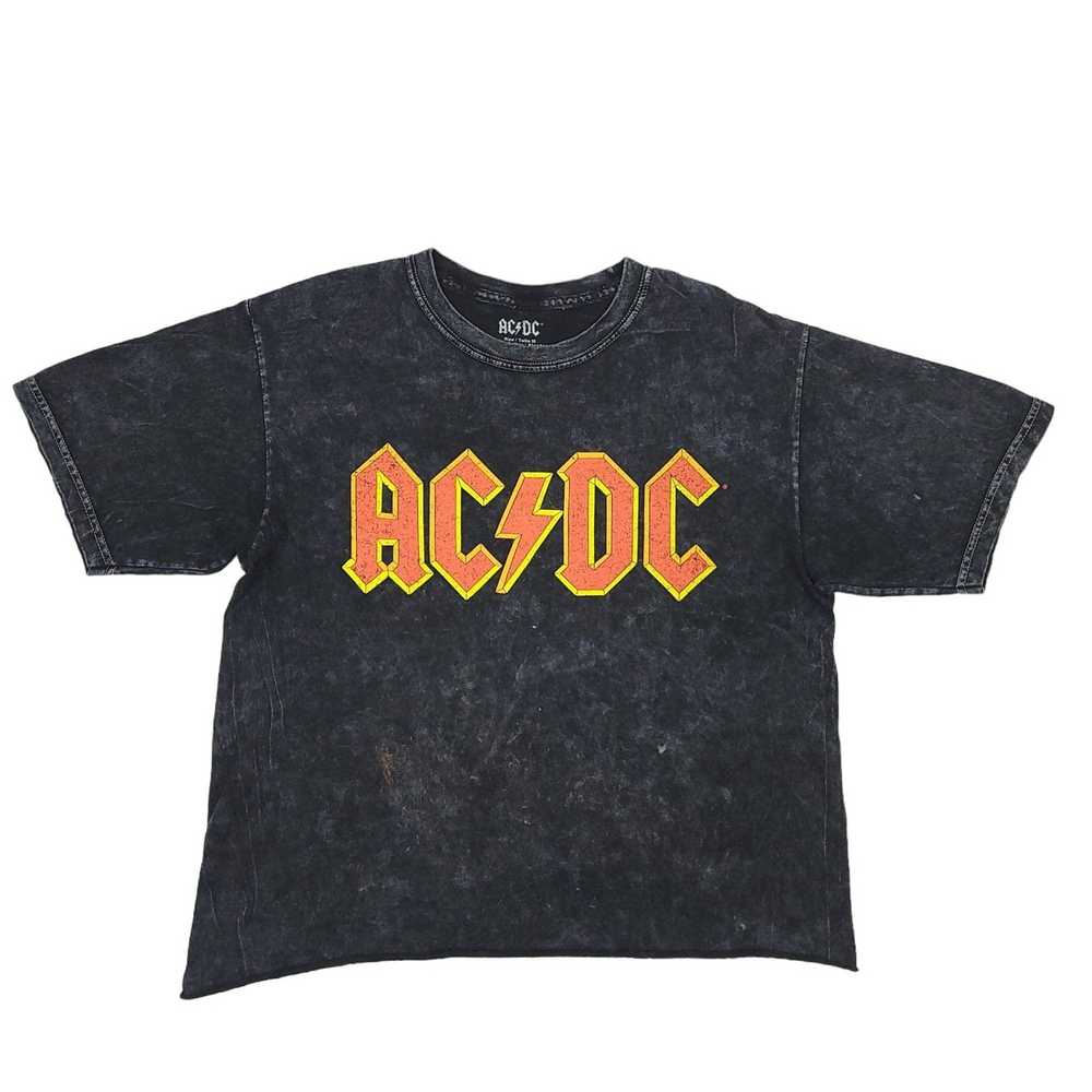 Other ACDC Graphic T Shirt Cropped Hem Grunge Dis… - image 1