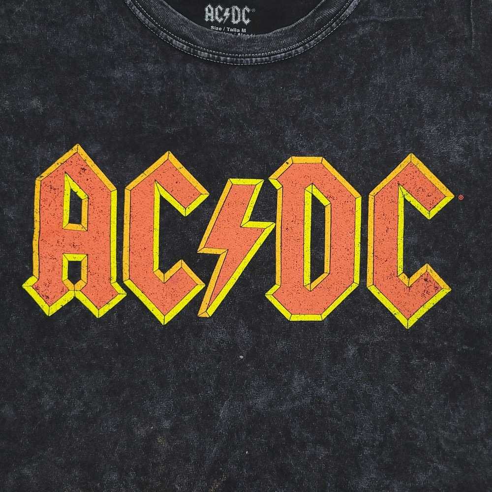 Other ACDC Graphic T Shirt Cropped Hem Grunge Dis… - image 3