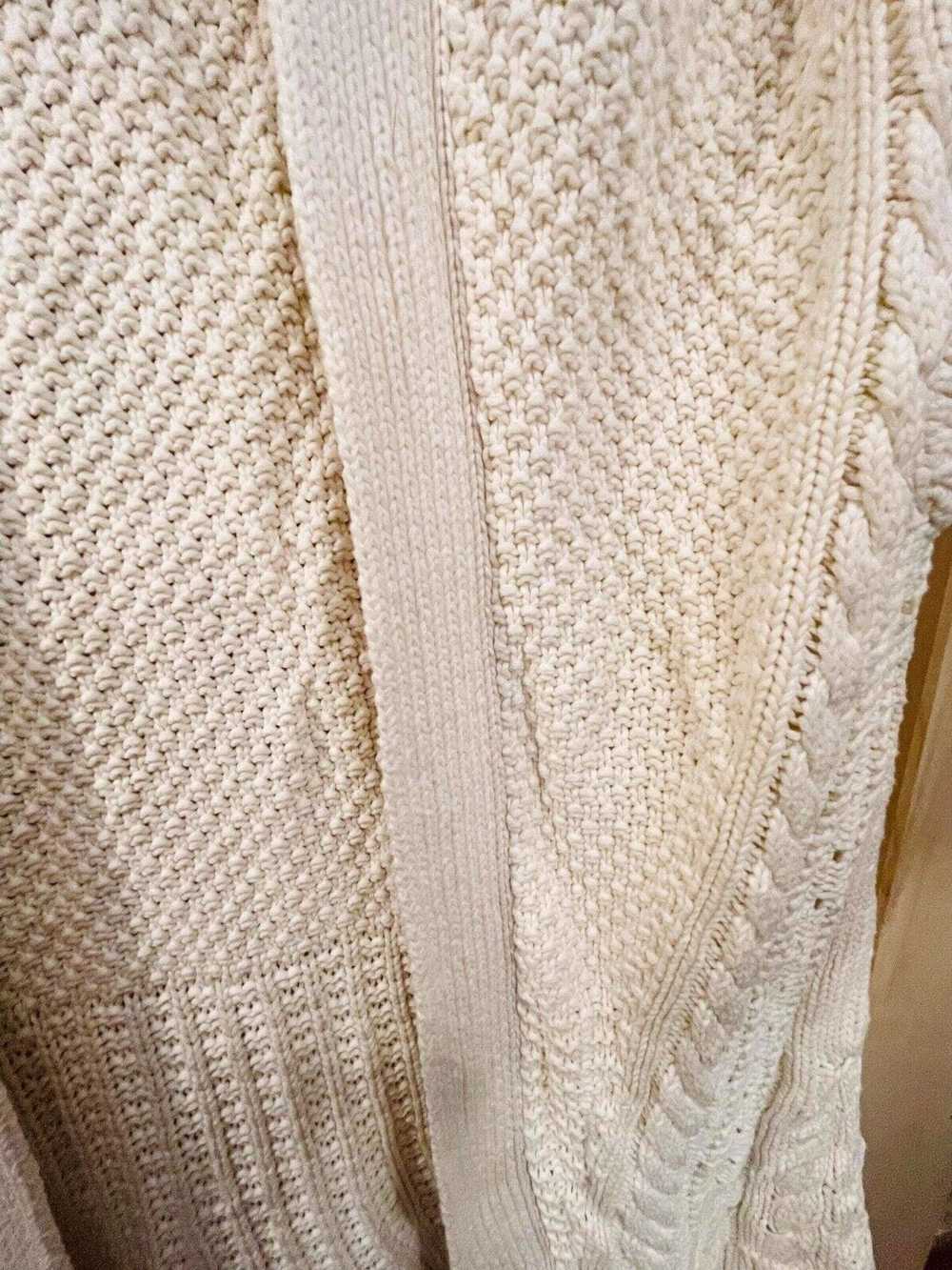 Gap Gap Cable Knit Vest Womens White Sweater 100%… - image 4