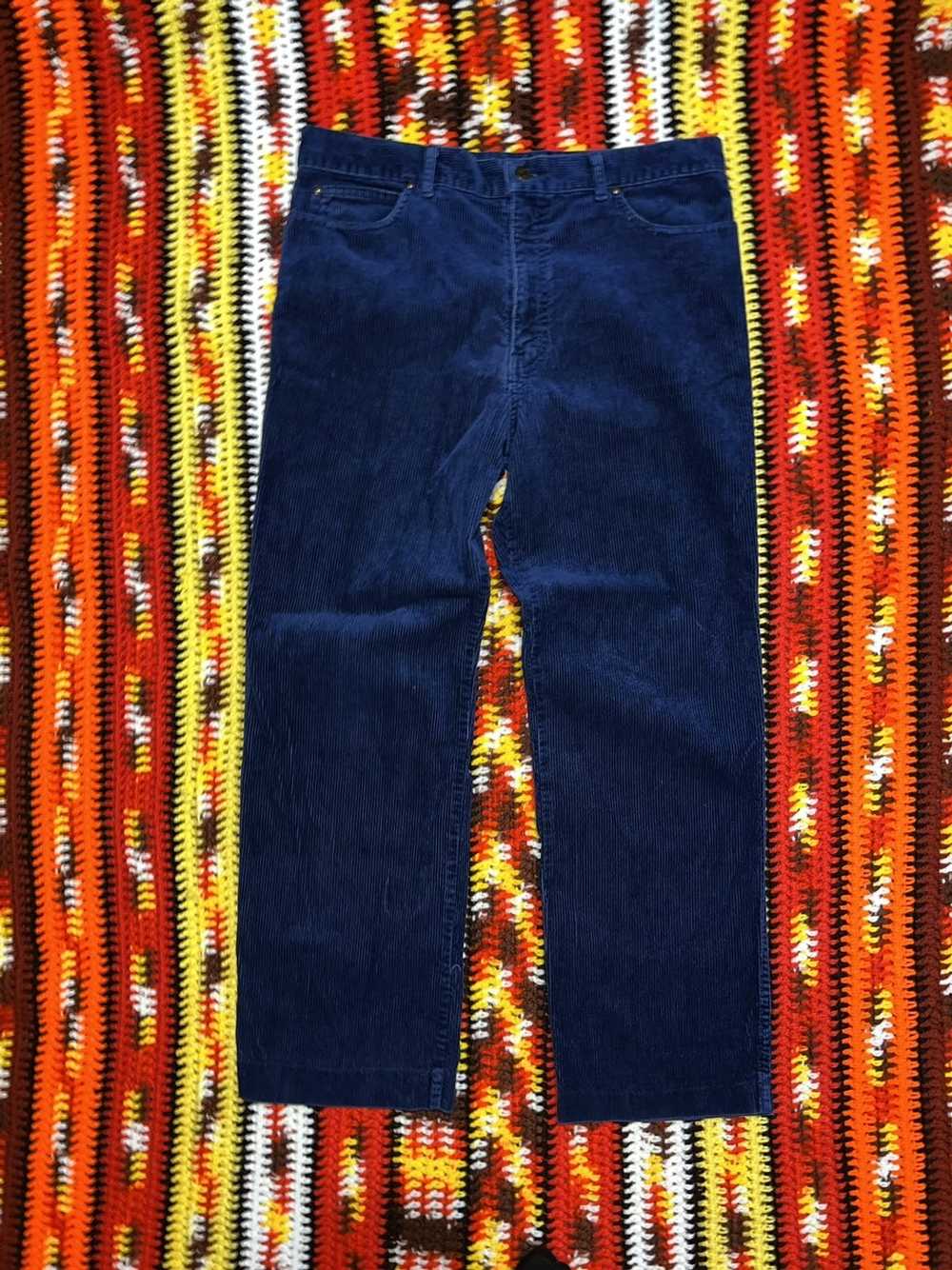 Vintage Vintage 90’s corduroy Pants Blue straight… - image 1