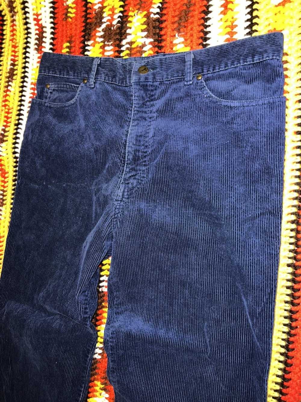 Vintage Vintage 90’s corduroy Pants Blue straight… - image 2