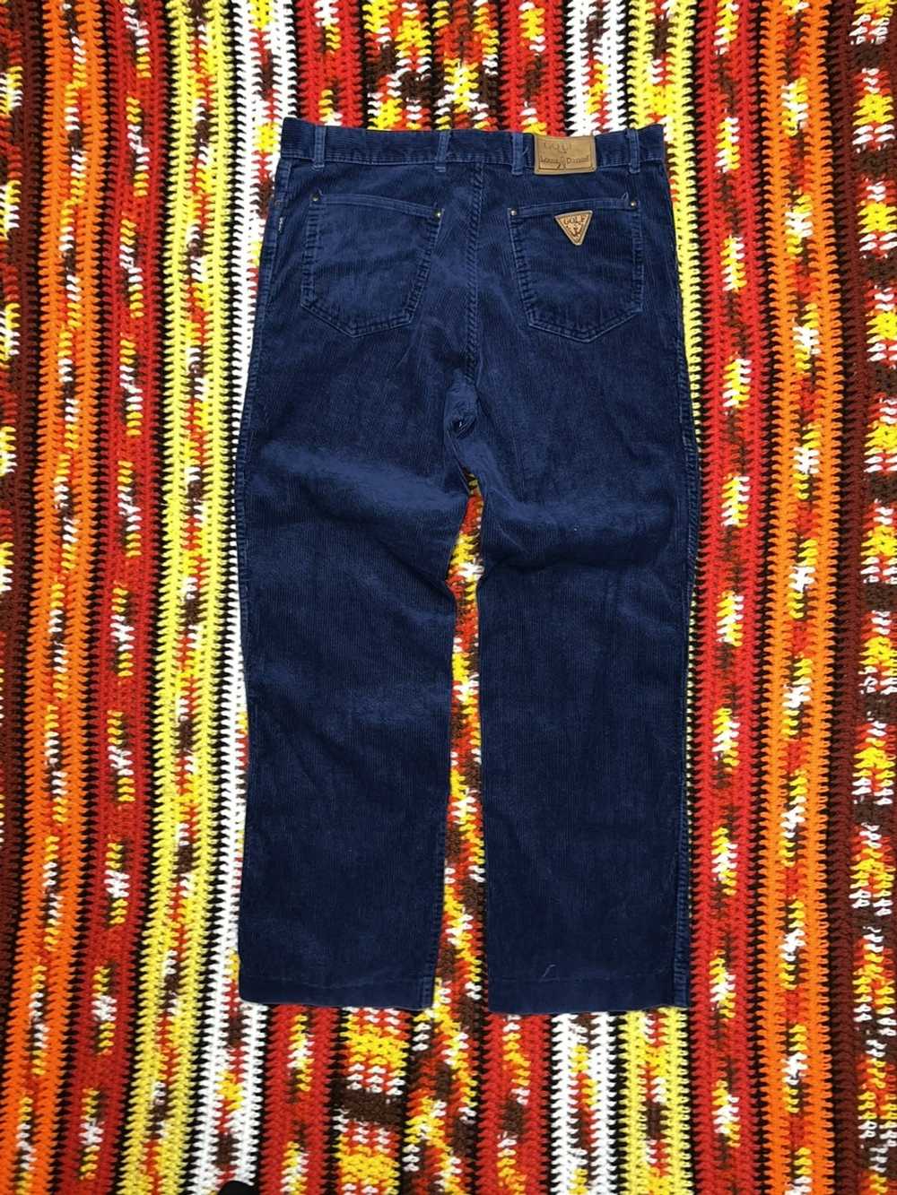 Vintage Vintage 90’s corduroy Pants Blue straight… - image 4