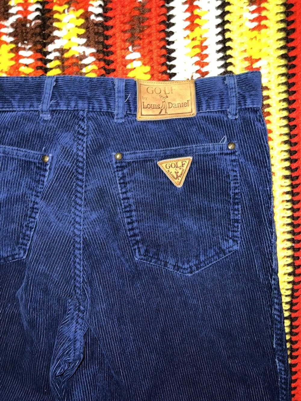 Vintage Vintage 90’s corduroy Pants Blue straight… - image 5