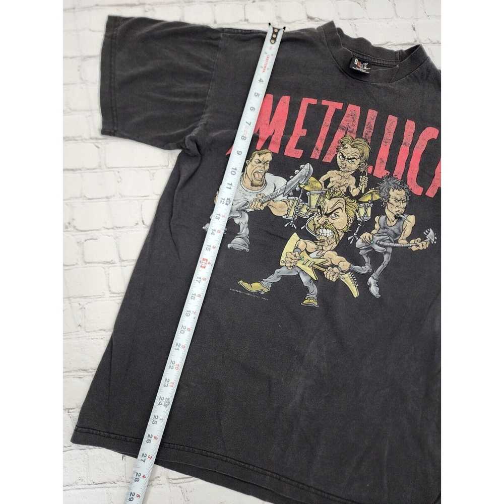 Vintage AUTHENTIC Vintage 90s Metallica Cartoon T… - image 6