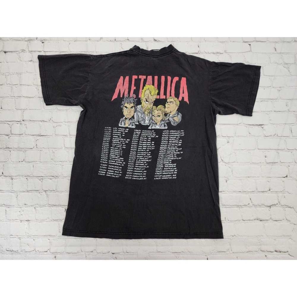 Vintage AUTHENTIC Vintage 90s Metallica Cartoon T… - image 7