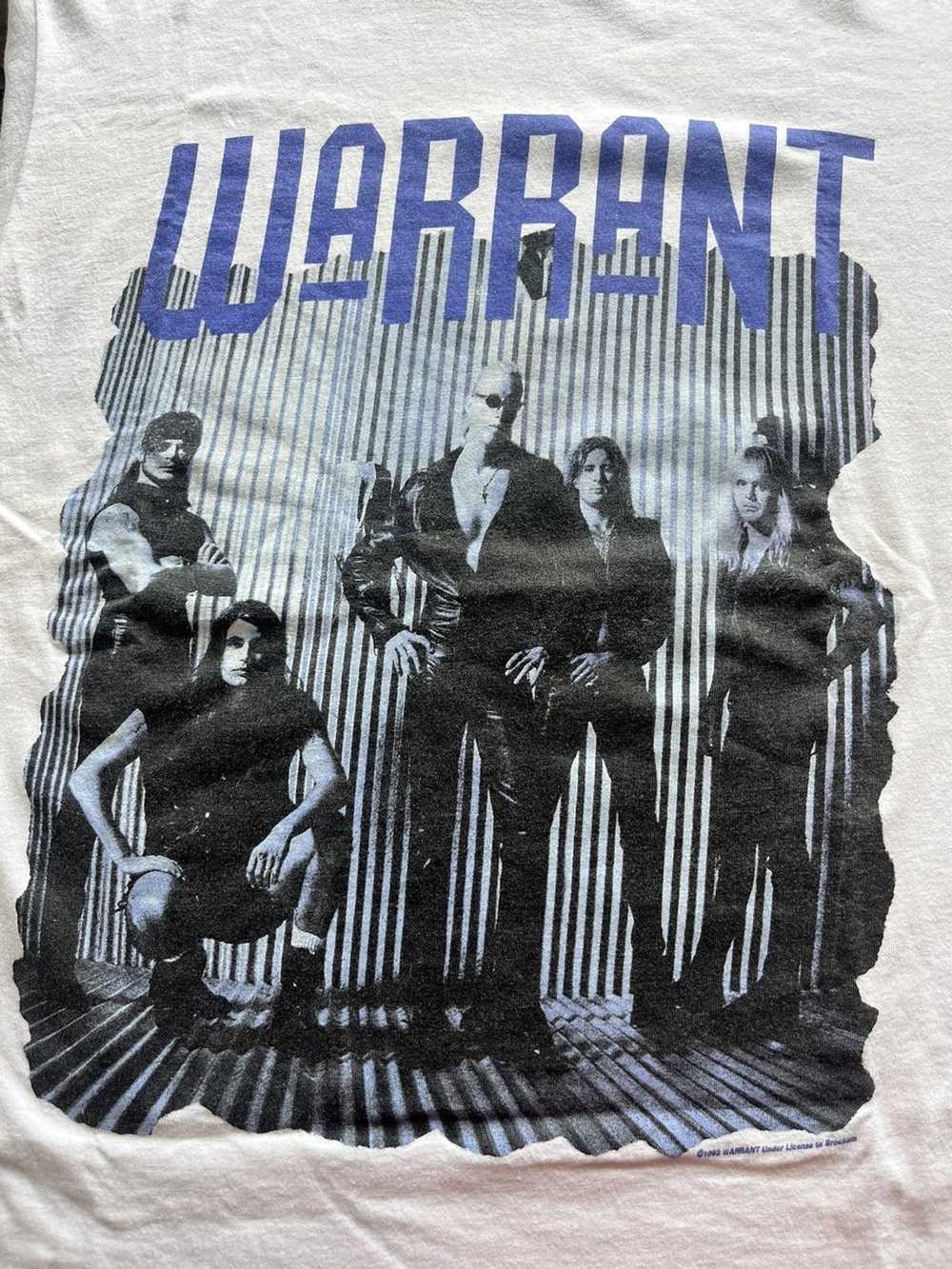 Band Tees × Rock T Shirt × Vintage Vintage WARRAN… - image 5