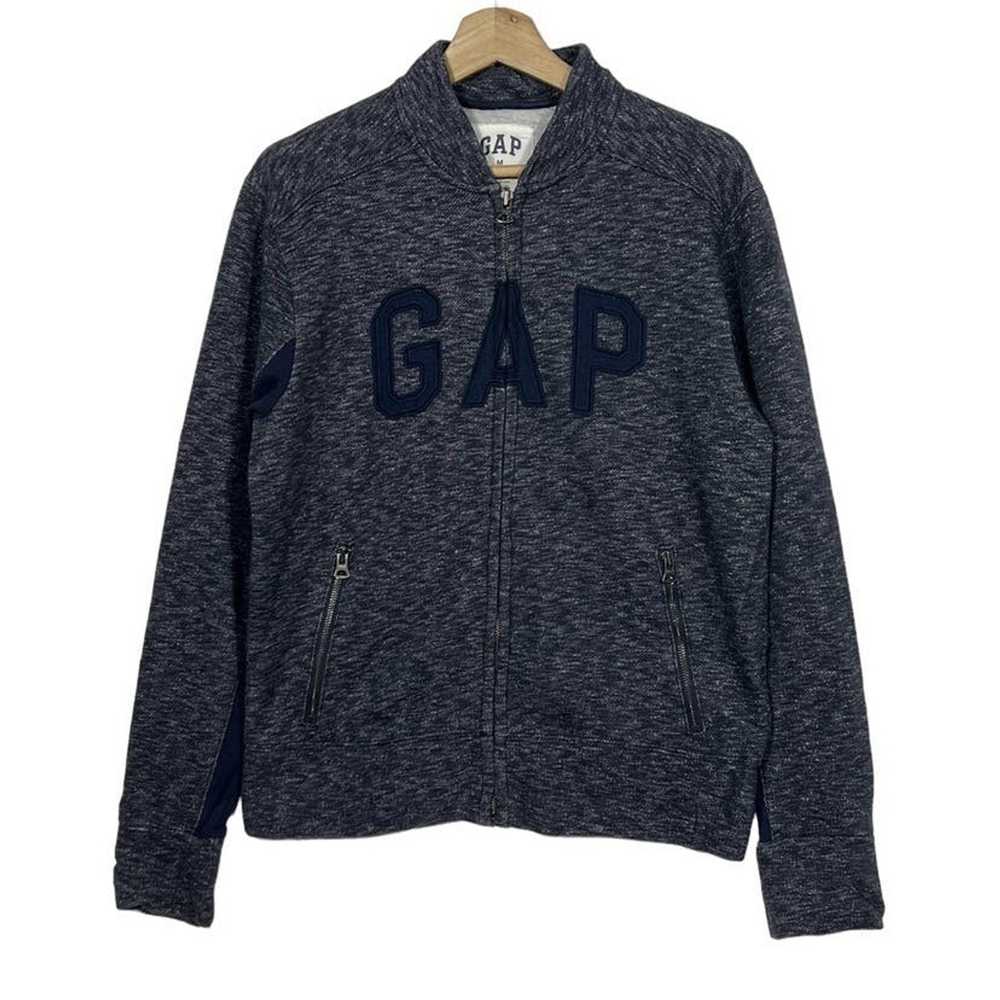 Gap gap sweatshirt big logo full zippers - image 1