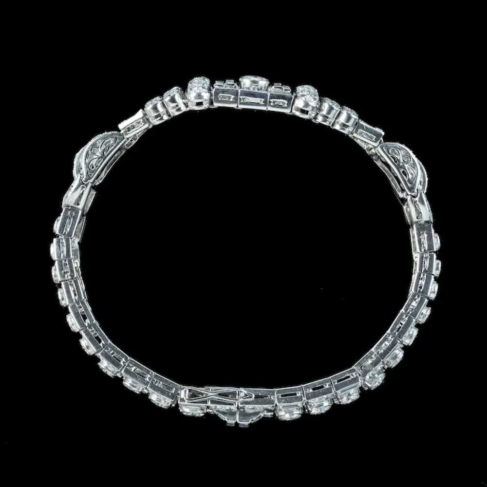 Art Deco Diamond Bracelet Platinum 15ct Diamond - image 5