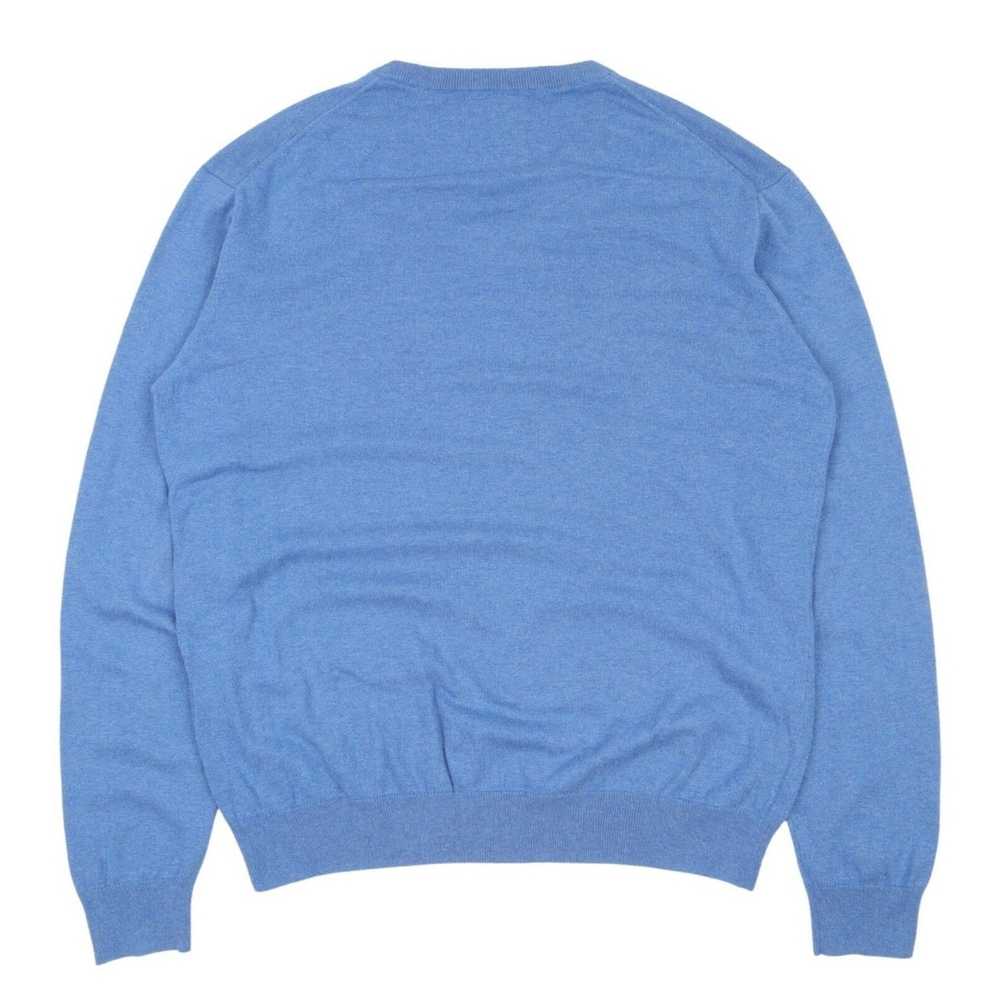 Gant GANT Blue V-Neck Wool Cotton Jumper S - image 2
