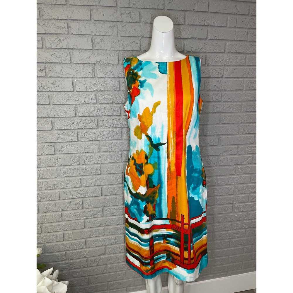 Other Chetta B Multicolored Shift Dress Size 8 - image 1