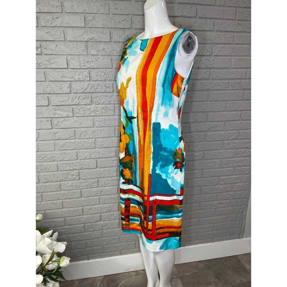 Other Chetta B Multicolored Shift Dress Size 8 - image 3