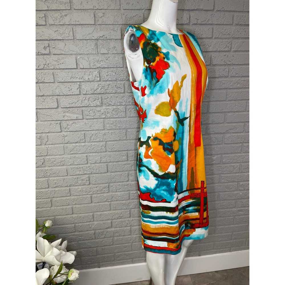 Other Chetta B Multicolored Shift Dress Size 8 - image 4