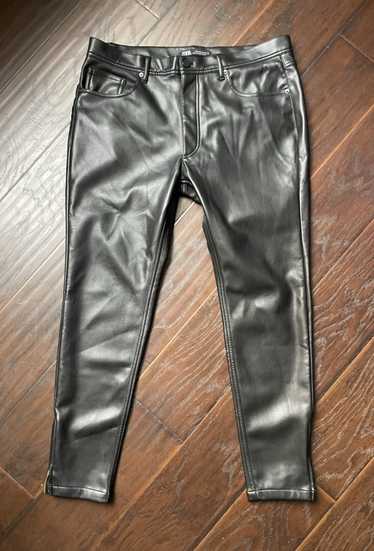 Zara Zara Black Faux Leather Pant