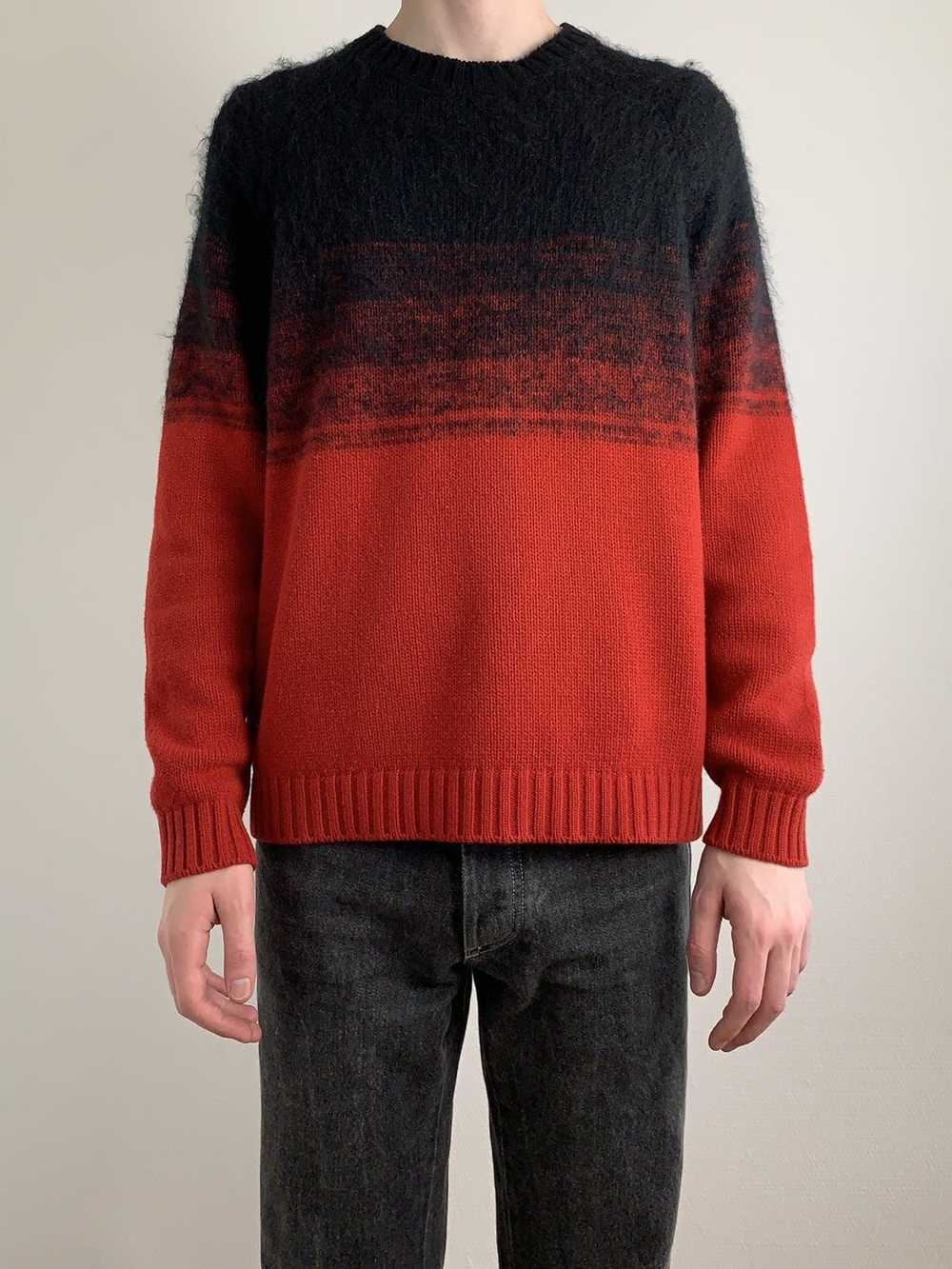 Prada FW2017 mohair wool knit red black - image 3