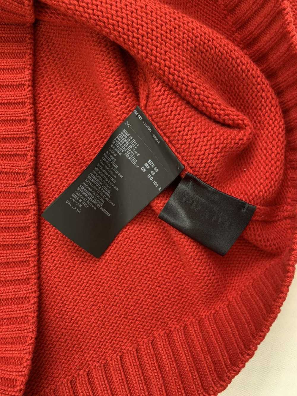 Prada FW2017 mohair wool knit red black - image 5