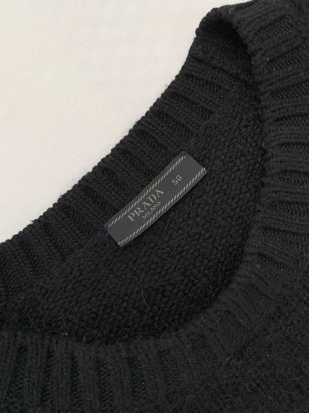 Prada FW2017 mohair wool knit red black - image 6