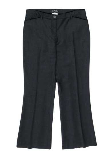 Chanel - Grey Tailored Bootcut Pant Sz 12