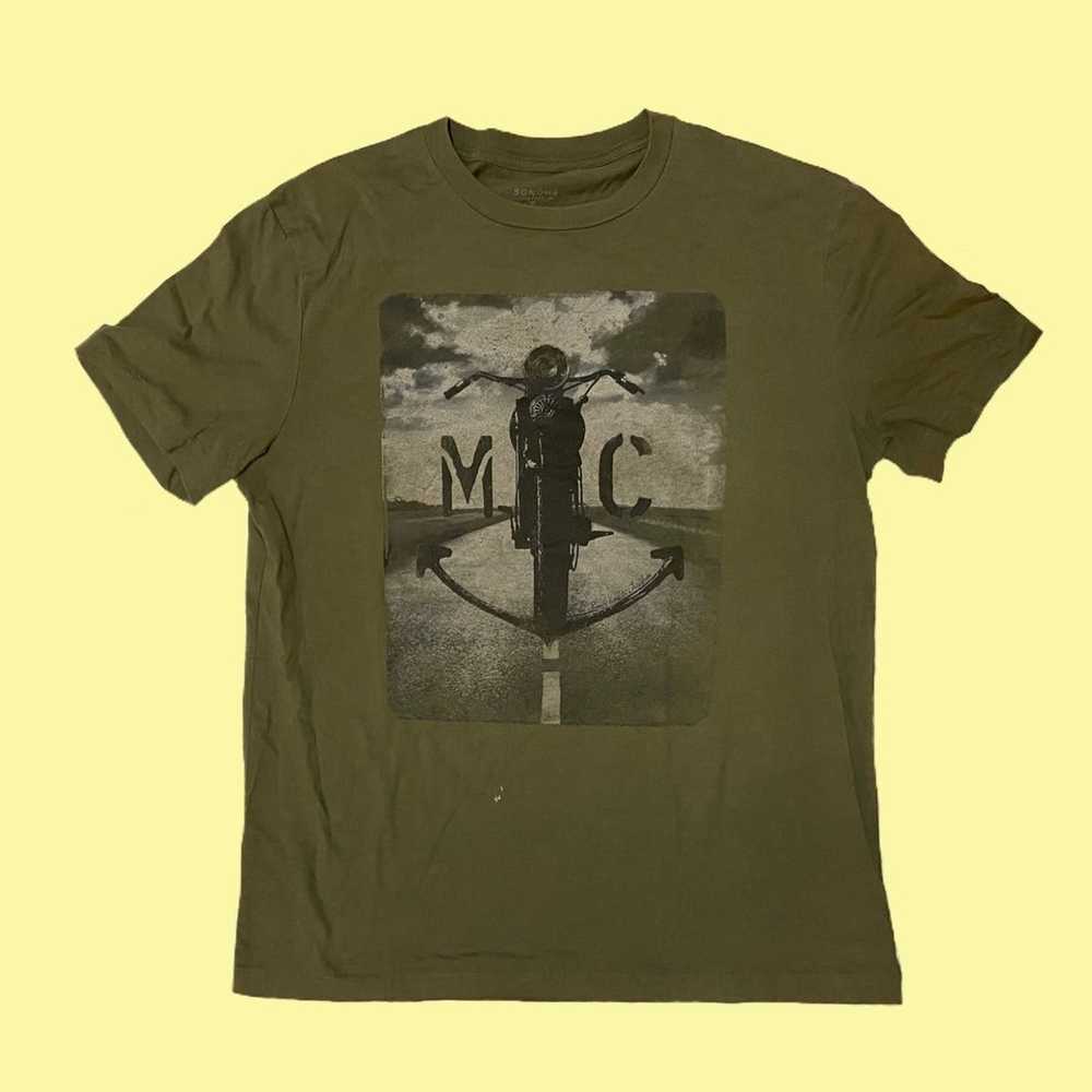 Sonoma Dark Green Biker Tee - image 1