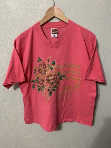 Vintage Vintage Musical Score Rose Tee