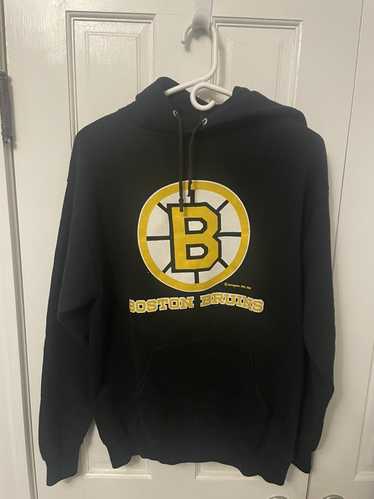 Antigua Boston Bruins Grey Strong Hold Long Sleeve Hoodie, Grey, 100% POLYESTER, Size S, Rally House