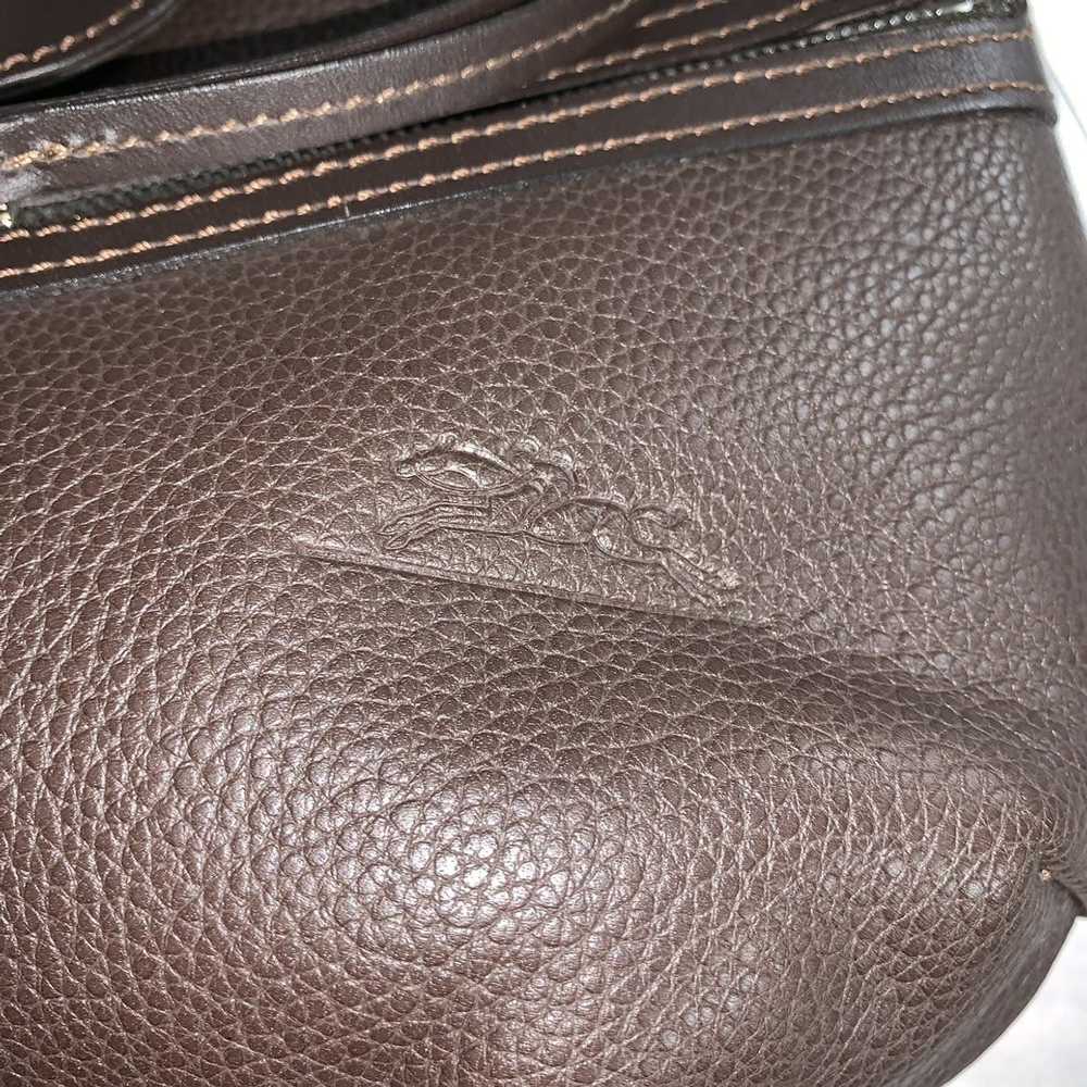 Longchamp NEAR MINT! brown pebble grain leather L… - image 6