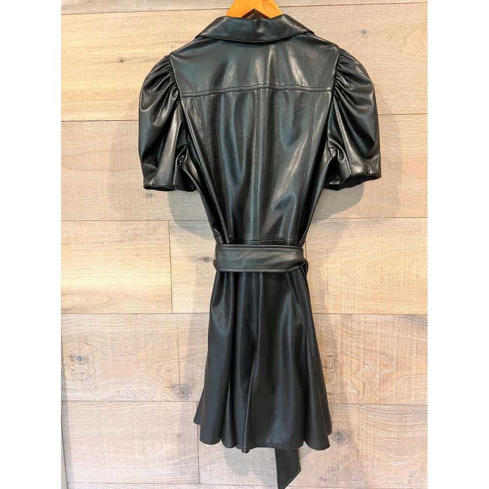 Alice & Olivia Vegan leather mini dress - image 9