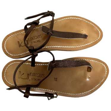 K Jacques Patent leather sandal - image 1