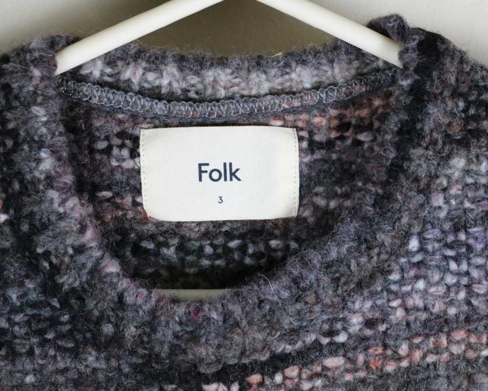 Folk Folk Melange Chunky Knit Sweater Size 3 Medi… - image 3
