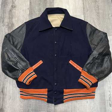 Men's Large Letter Jacket - ca. 1961 Baseball Sports Jacket by 'League –  Vintage Vixen Clothing