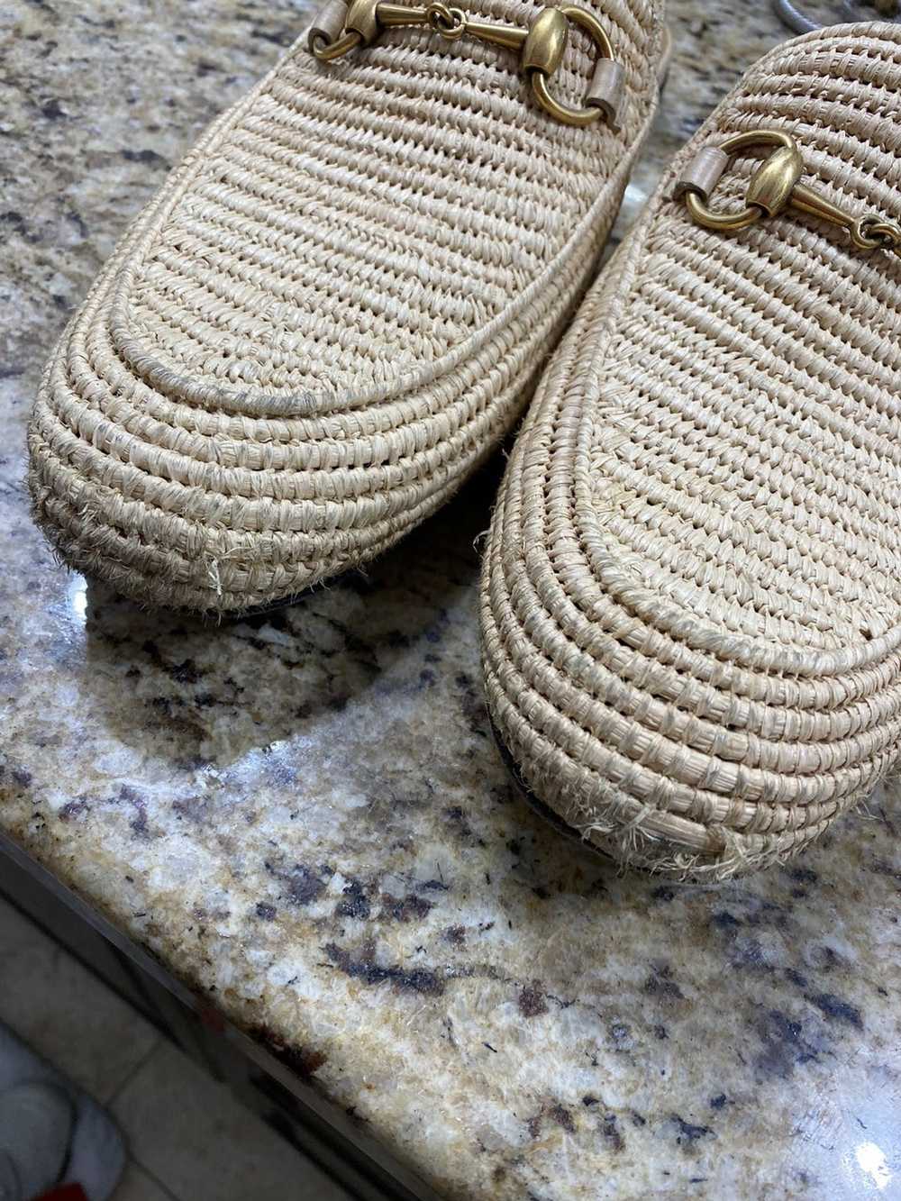 Gucci Gucci Natural Raffia Agadir Malaga Kid Prin… - image 2