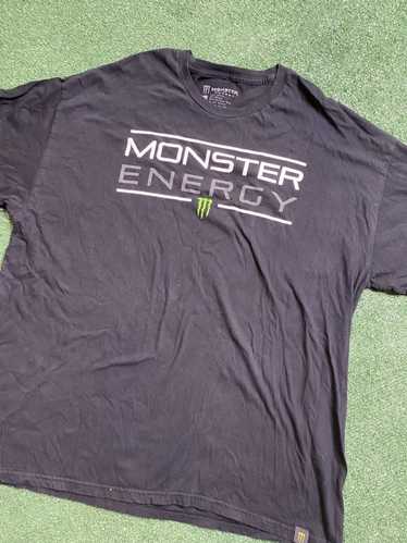 MONSTER ENERGY Y2K Women's Black Graphic Cotton Tee Shirt Size Large