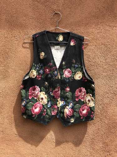 Vivaldi Denim Floral Vest