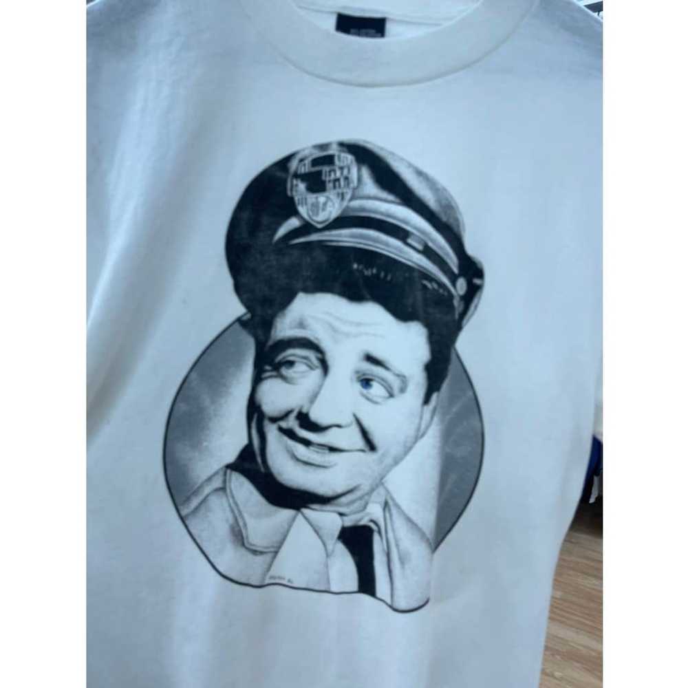 Screen Stars White Vintage Jackie Gleason printed… - image 1