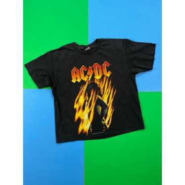 Vintage AC/DC Hell's Bells Distressed T-shirt Heavy Metal