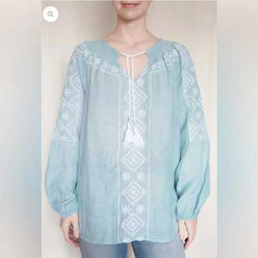 Joie Joie Linen Blouse - image 1