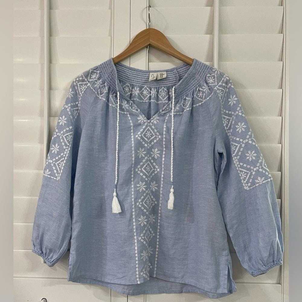 Joie Joie Linen Blouse - image 3