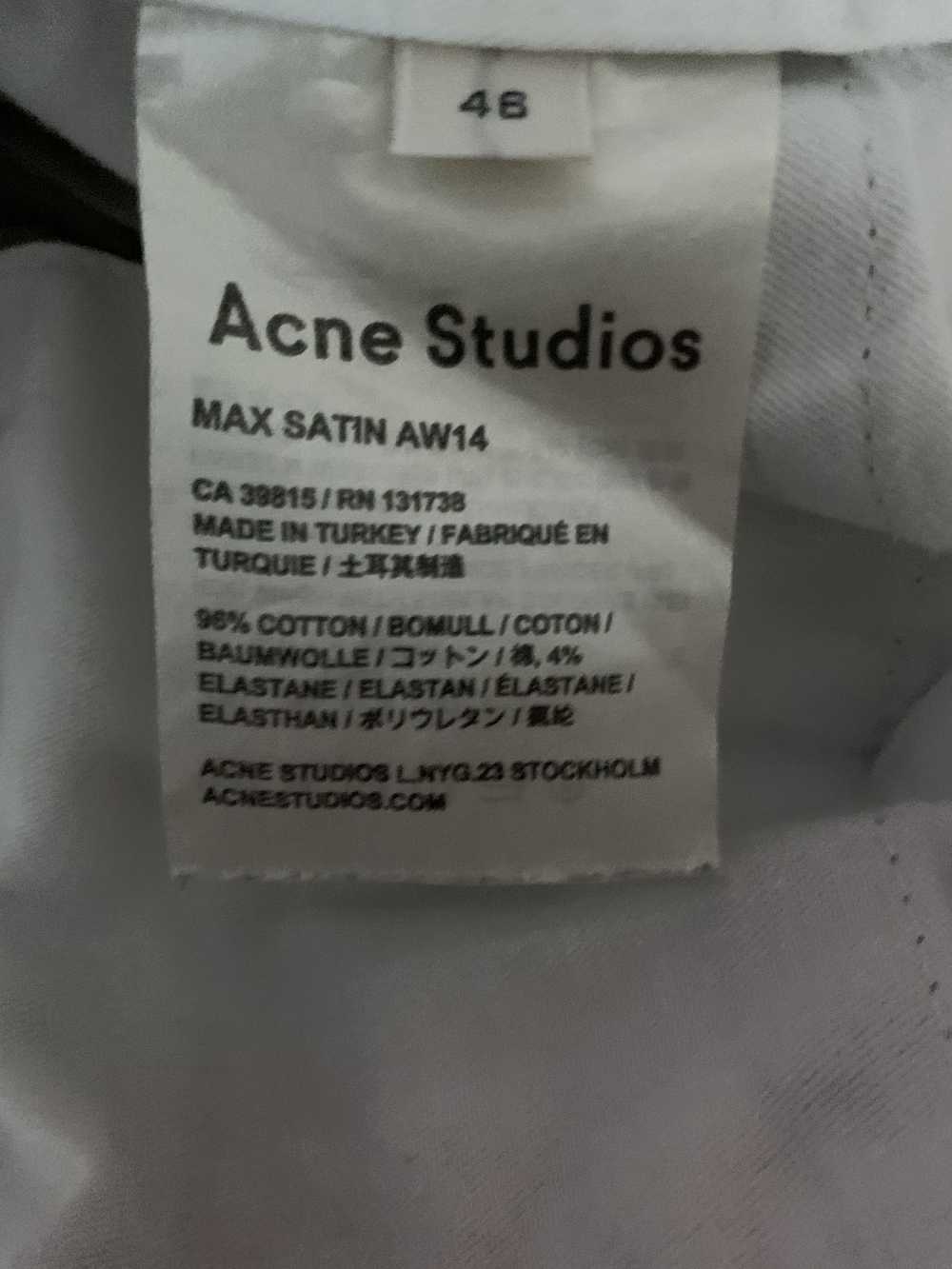 Acne Studios Acne Studios Max Satin Trousers Beig… - image 3