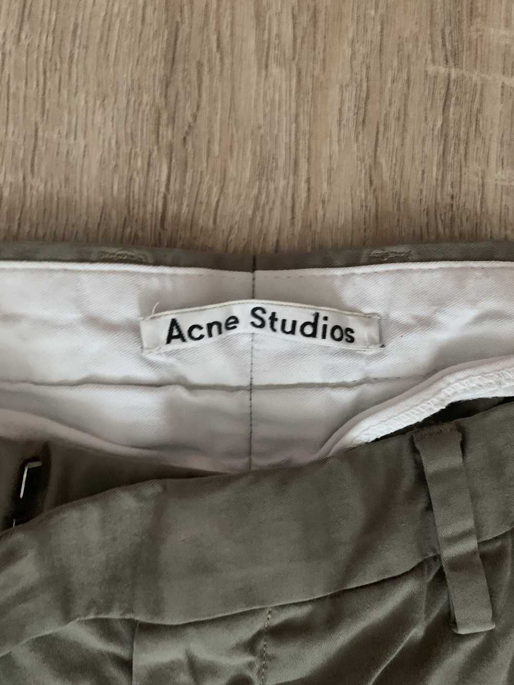 Acne Studios Acne Studios Max Satin Trousers Beig… - image 4